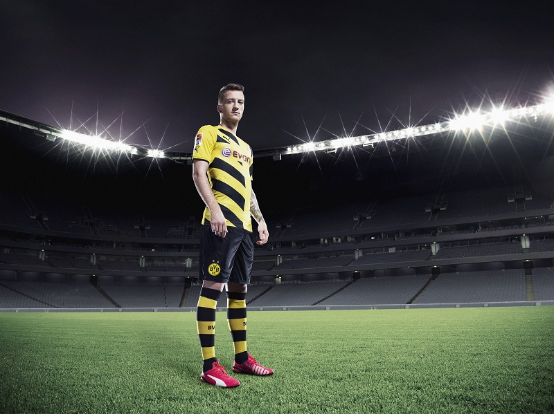 Marco Reus wears PUMA's new evoSPEED 1.3 Football Boot