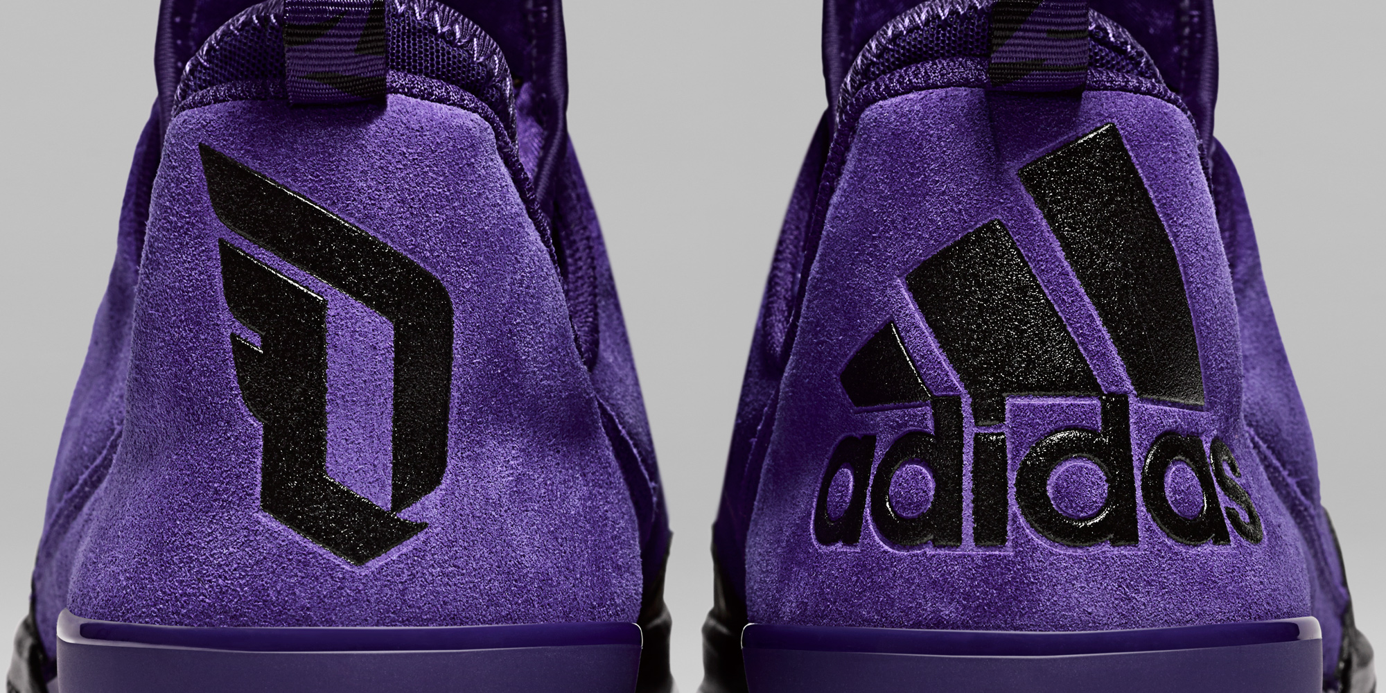 adidas D Lillard 1 purple shoe basket