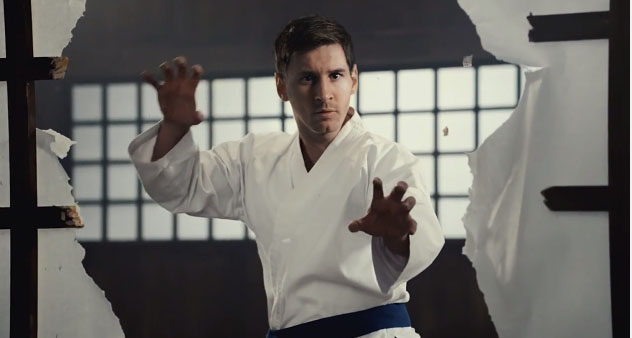 lionel messi qatar airways fc barcelona holiday commercial