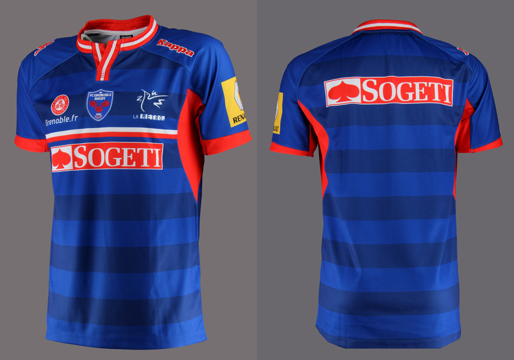 nouveau maillot FC Grenoble rugby Kappa 2015-2016 domicile