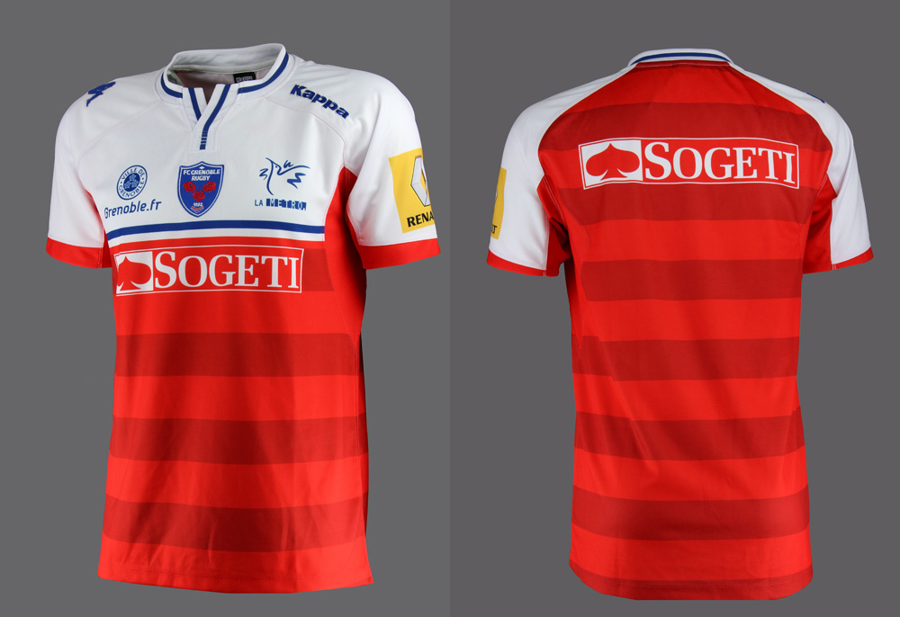 nouveau maillot extérieur FC Grenoble rugby 2015-2016 (Kappa)