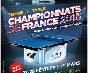 Engouement médiatique pour les Championnats de France de Tennis de Table 2015