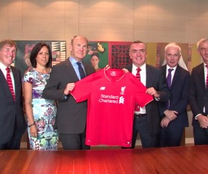 Standard Chartered Bank sponsor maillot de Liverpool FC jusqu’en 2019