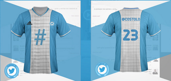 Twitter FC social media football kit