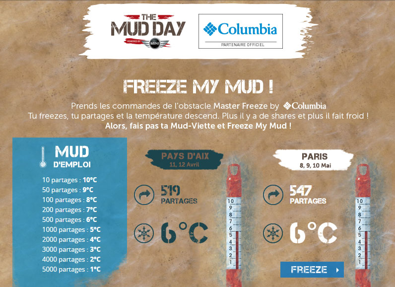 freeze my mud columbia the mud day
