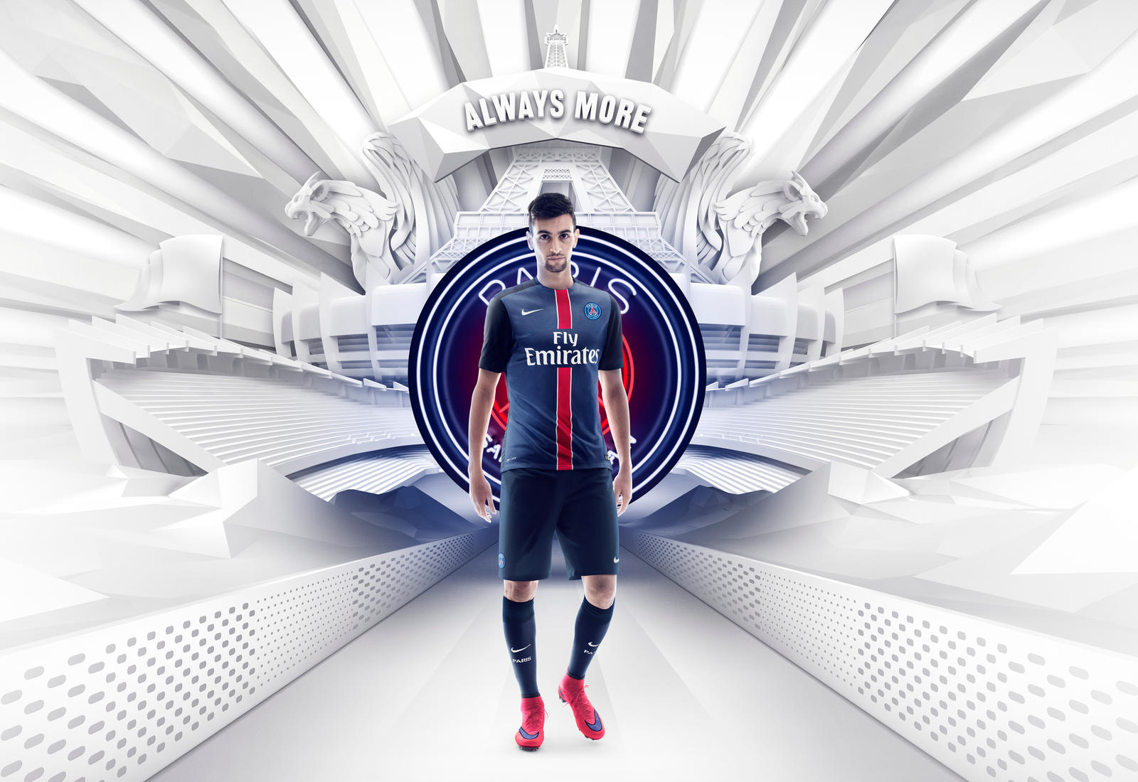 nouveau maillot domicile 2015 2016 PSG Nike Pastore
