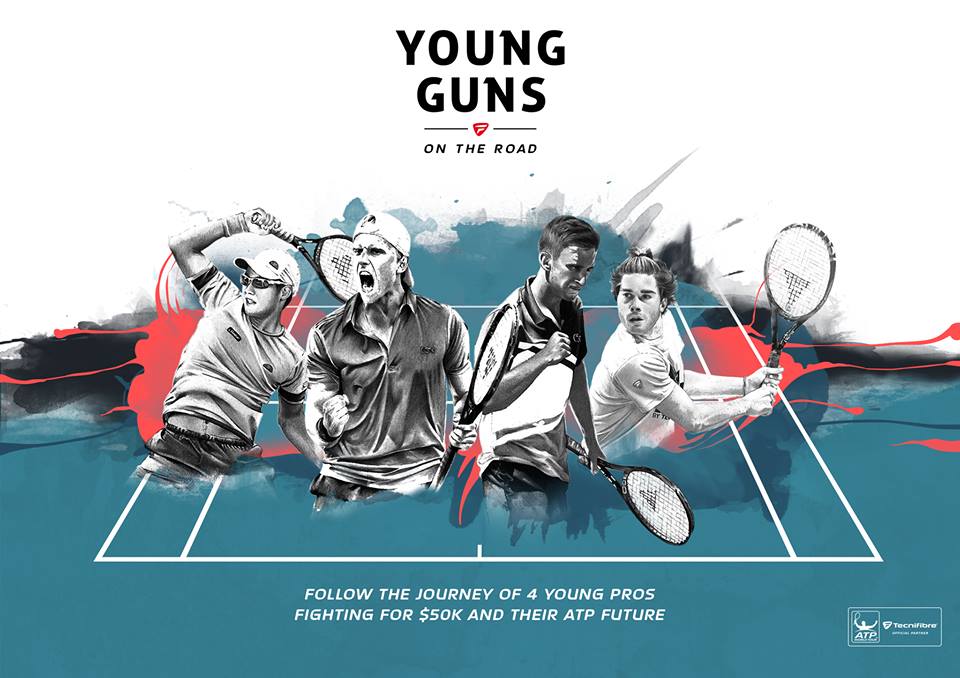 young guns on the road Tecnifibre contest tennis