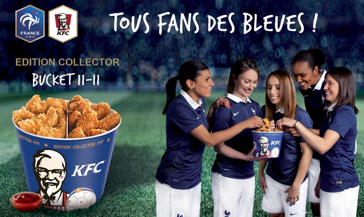 KFC bucket équipe de france féminine football
