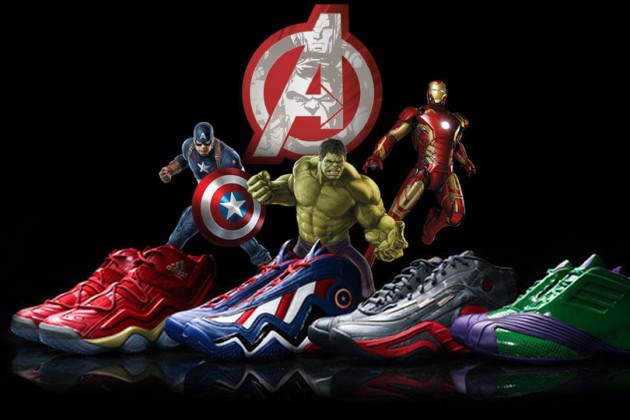 Baskets Lumières Chaussures Garçon Chaussures de Sport Désign Hulk Iron Man Capitaine Amérique Thor Marvel Avengers Baskets Garçons Tailles EU 27 à 33 