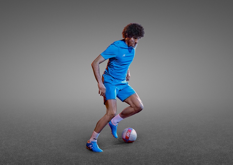 marouane Fellaini new balance Visaro FG 2015 football boots blue