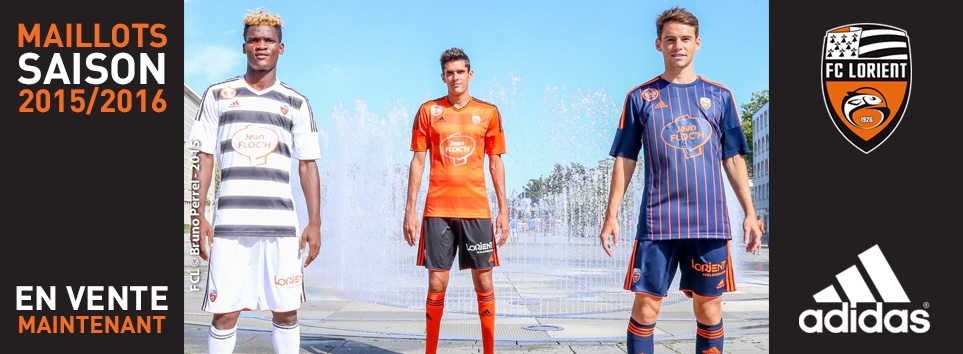 FC Lorient adidas nouveaux maillots 2015 2016