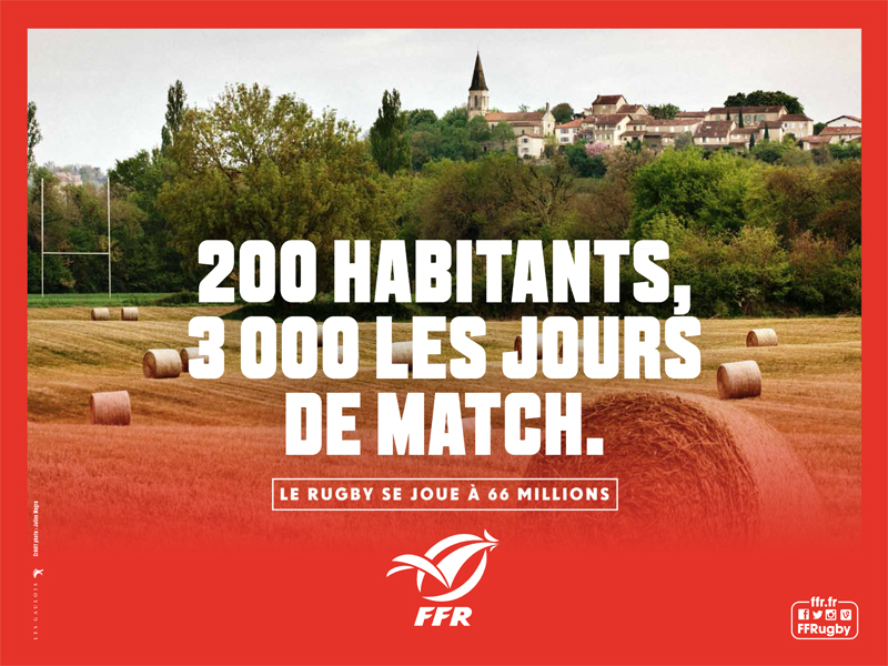 FFR campagne communication le rugby se joue à 66 millions campagne LEs Gaulois
