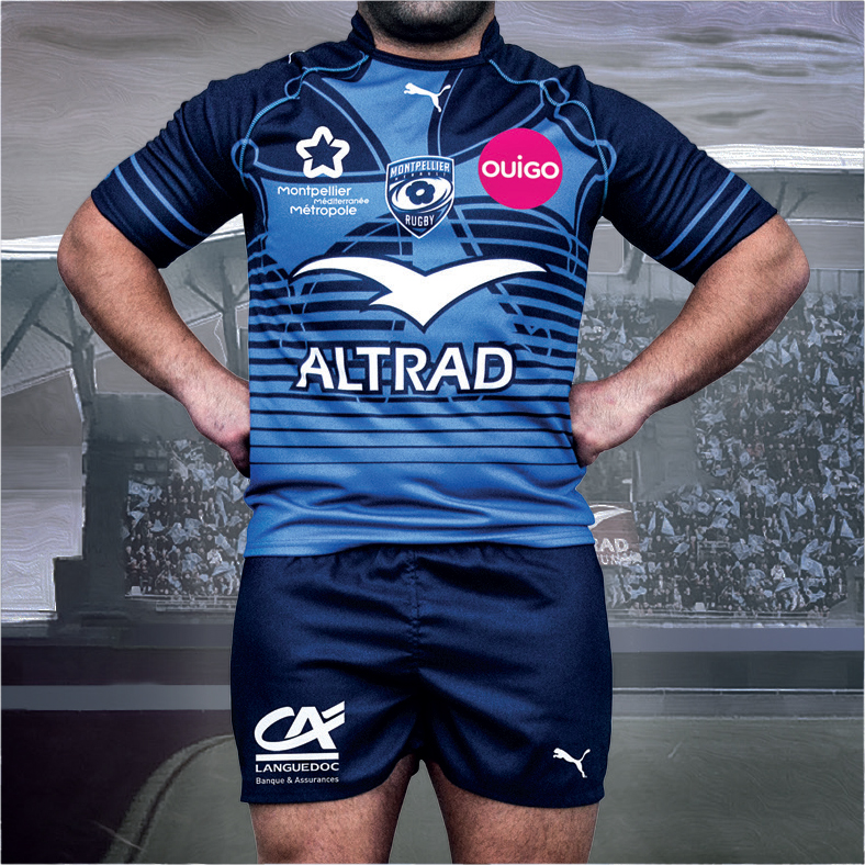 Nouveau Maillot Montpellier Hérault Rugby 2015 2016 top 14