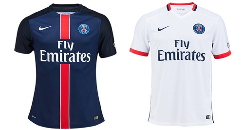 Nouveaux Maillots PSG 2015-2016 Nike Ligue 1