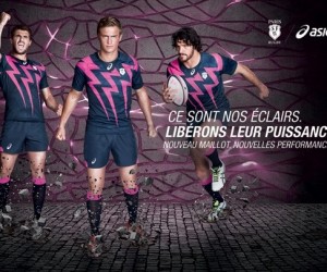 Willie Beamen « électrise » le lancement des nouveaux maillots 2015/2016 Asics du Stade Français Paris
