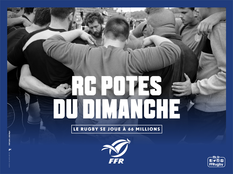 rc potes du dimanche FFR campagne communication le rugby se joue à 66 millions