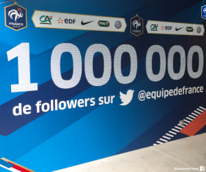 1M de Followers pour L’Equipe de France de Football sur Twitter. « Le reflet de l’engouement des Français pour leur équipe »