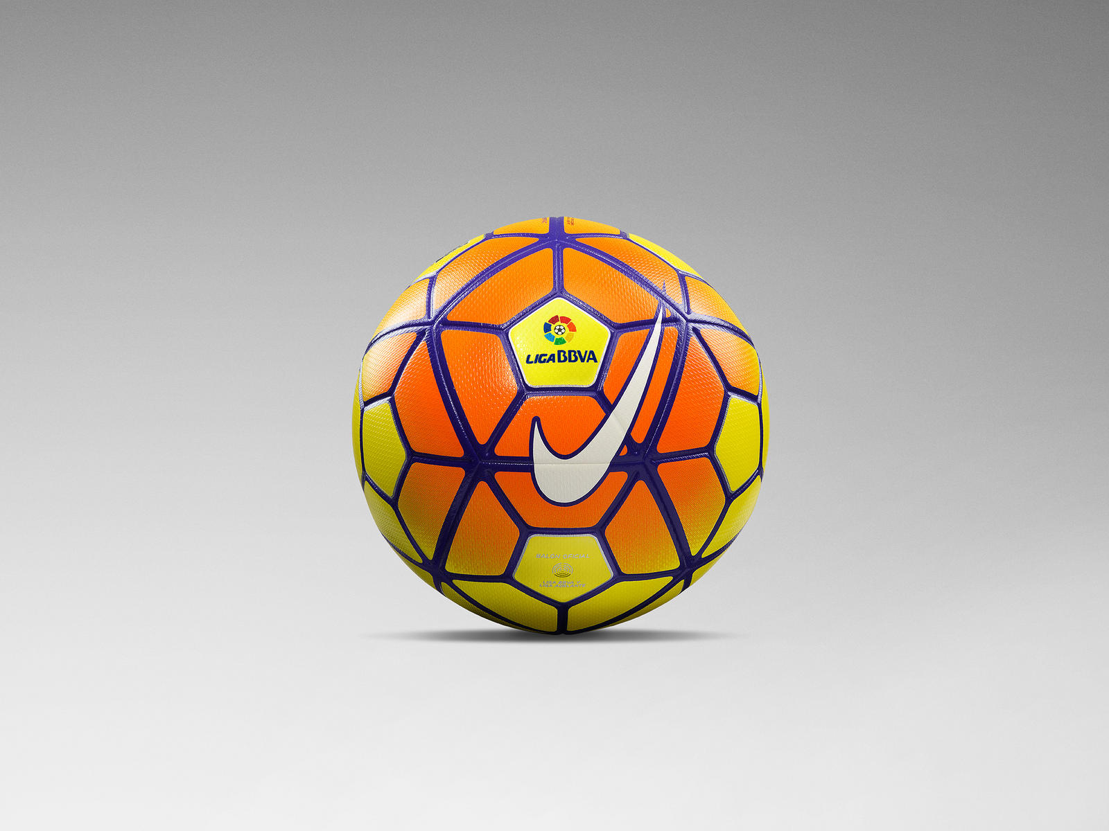 ballon orange jaune la liga Nike ordem football 2016