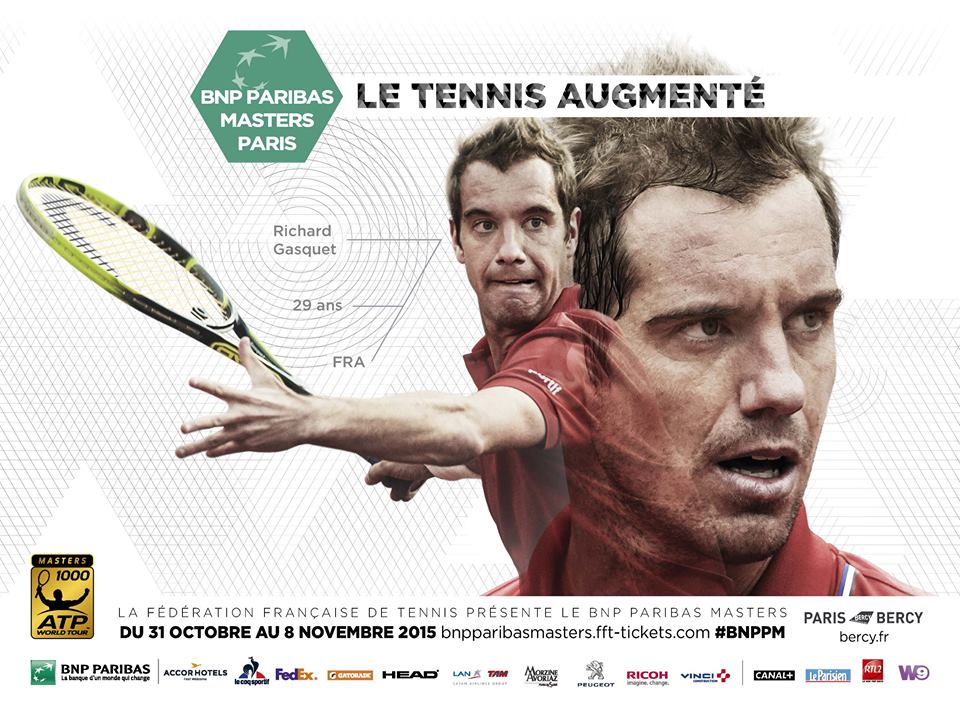 tennis augmenté BNP paribas masters 2015 gasquet