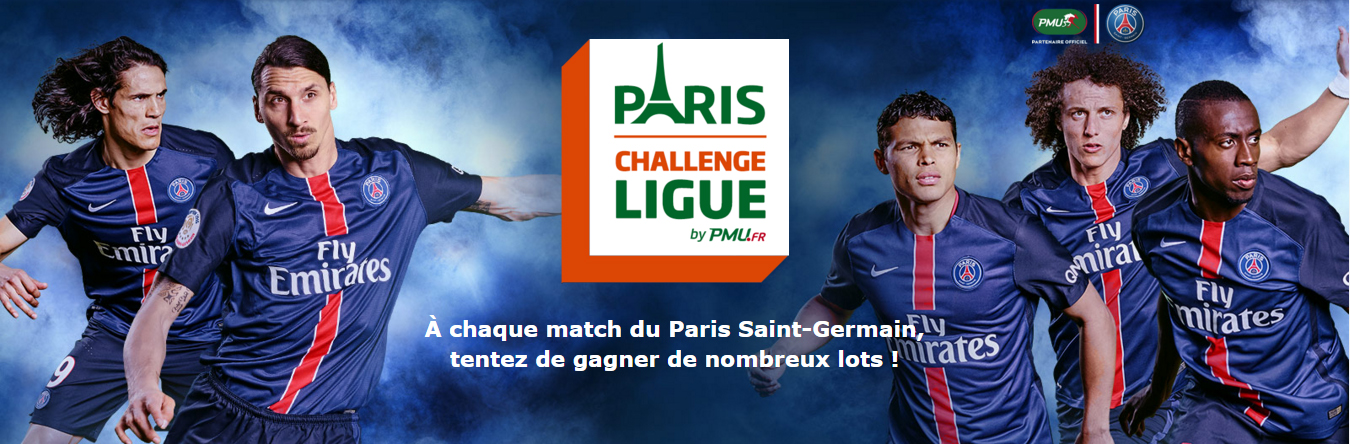 Paris challenge Ligue 2016 PSG PMU