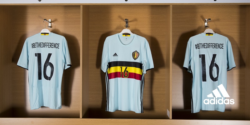 maillot extérieur belgique Euro 2016