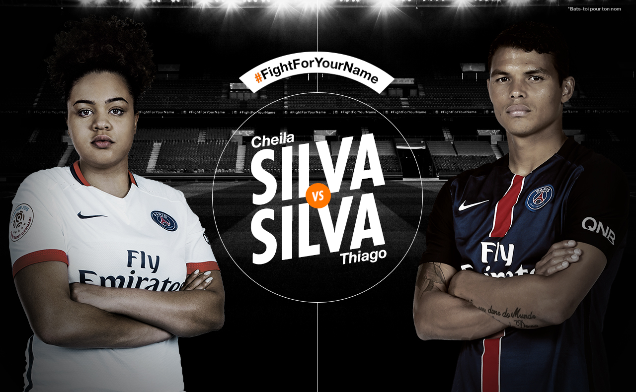Thiago Silva fight for your name Orange PSG