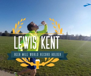 Le recordman du Monde de « Beer Mile » Lewis Kent décroche un contrat sponsoring avec Brooks !