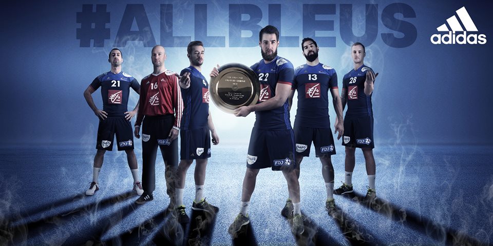 maillot equipe de france handball 2016 adidas JO rio