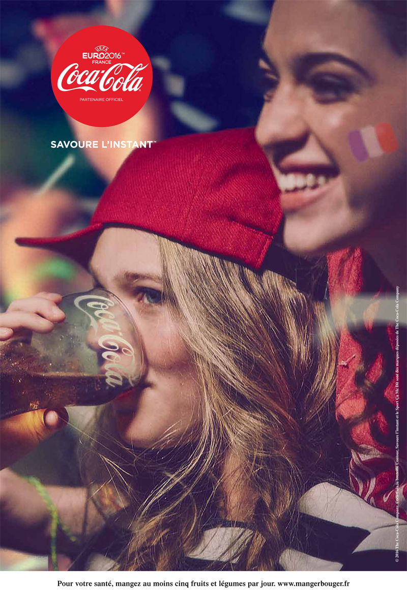 affiche coca-cola UEFA EURO 2016 savoure l'instant