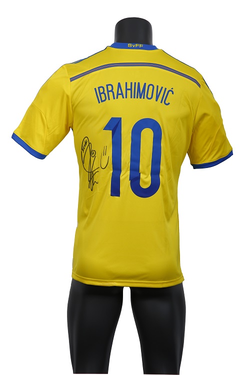 maillot Zlatan Ibrahimovic dédicacé 2016