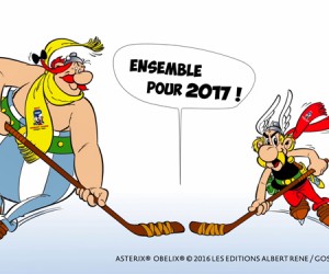 Astérix et Obélix, Mascottes du Championnat du Monde de Hockey sur glace 2017