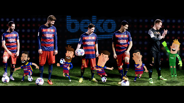 Beko FC Barcelona cartoon 2016