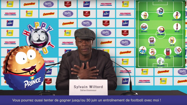 Sylvain Wiltord sélectionneur Happy Team Happy foot mondelez