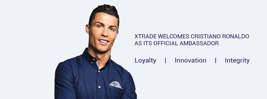 cristiano ronaldo sponsor XTrade deal