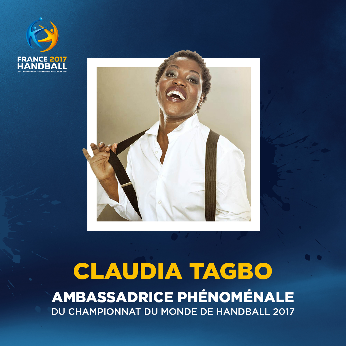 claudia tagbo ambassadrice championnat du monde handball 2017 france