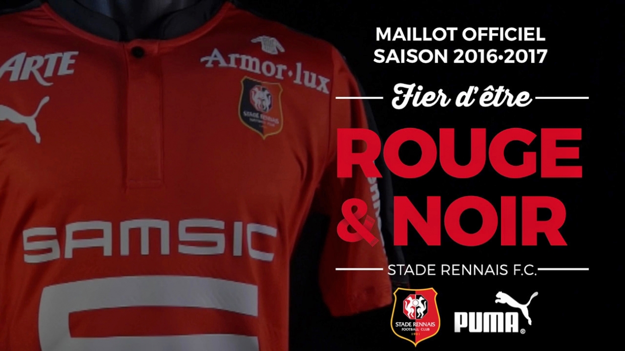 nouveau maillot domicile Stade Rennais FC 2016-2017 (puma football)