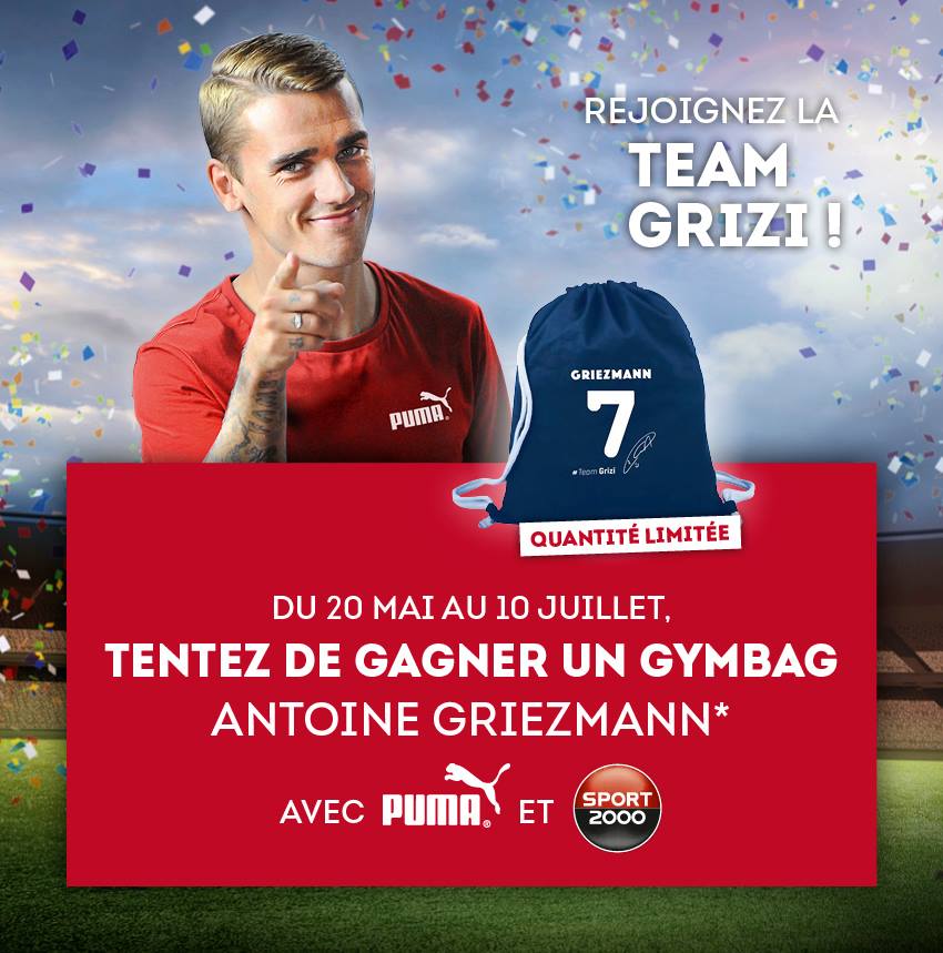 Antoine griezmann sport 2000 uefa euro 2016 publicité