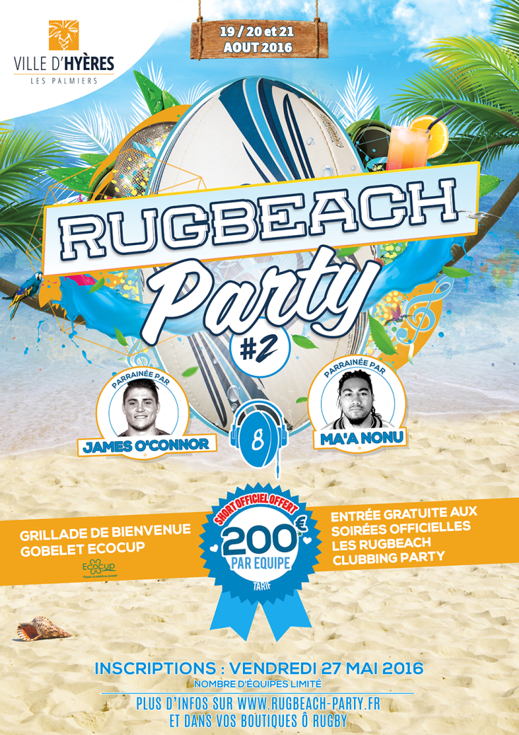 rugbeach party 2016 hyères rugby