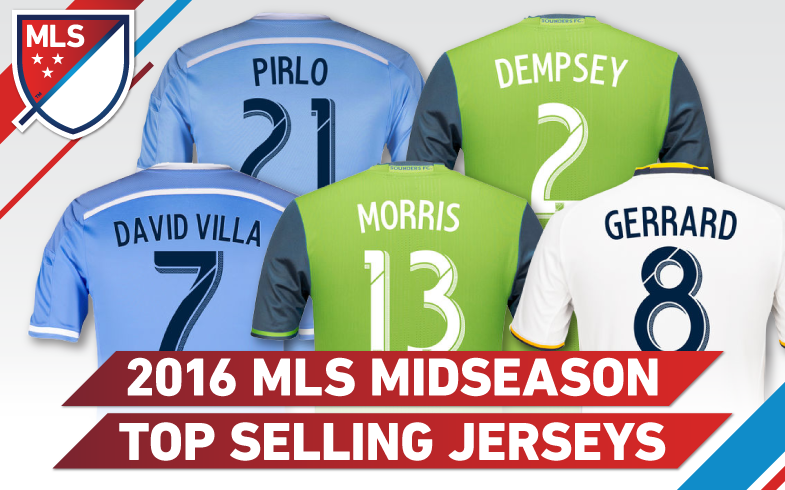 MLS 2016 Top 5 Selling Jersey players