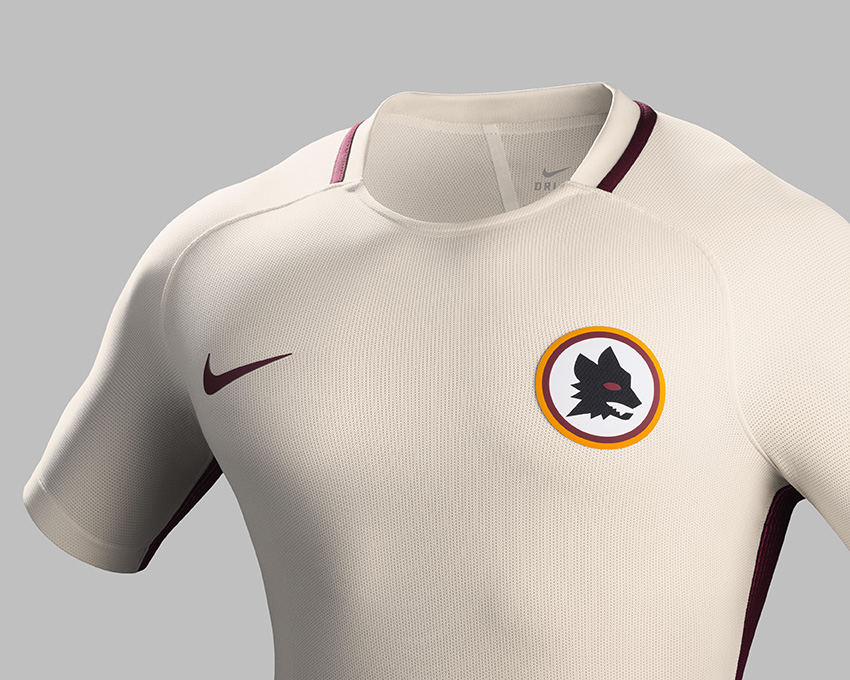 nouveau maillot away AS Roma 2017 loup nike football