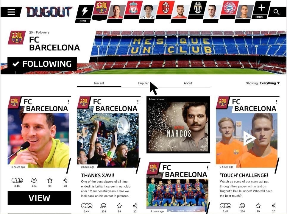 dugout-new-social-media-football