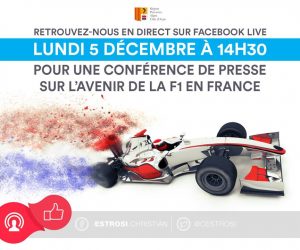 La conférence de presse du nouveau Grand Prix de F1 au Castellet (Paul Ricard) en live sur le Facebook de Christian Estrosi