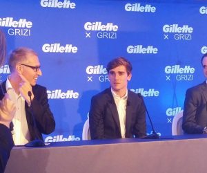 Antoine Griezmann de passage à Paris pour célébrer son partenariat avec Gillette