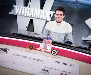 Jérémy Saderne remporte le Winamax Poker Tour 2016-2017 et un chèque de 100 000€