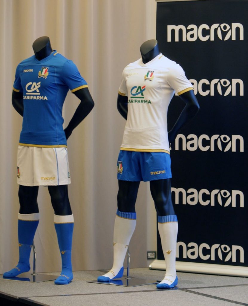 RUGBY ITALIE - MAILLOT TRAINING JERSEY - MACRON - Saison 2022/23