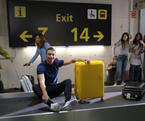 Cristiano Ronaldo ambassadeur de la marque de bagagerie American Tourister