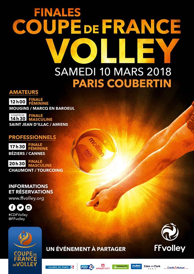 Volley - Les Finales de Coupe de France diffusées en 