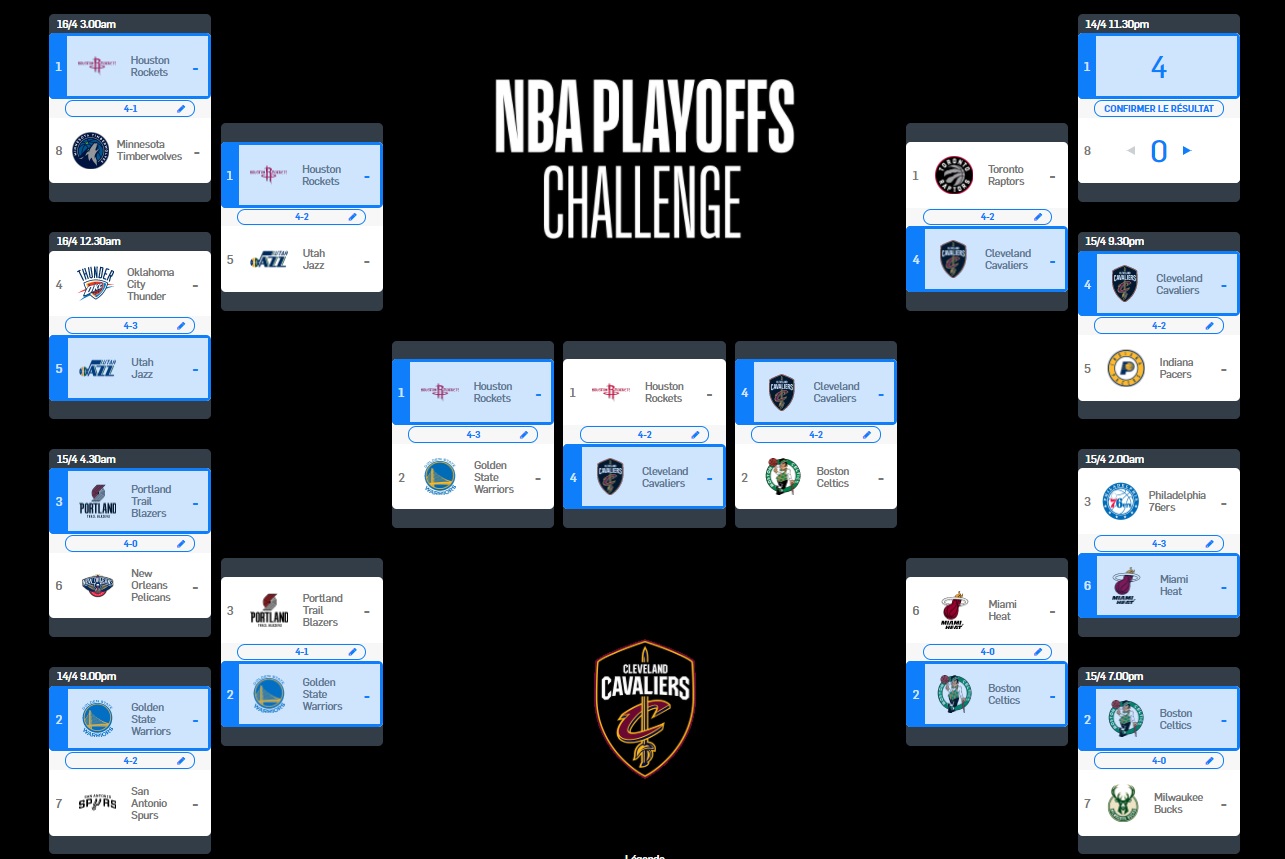 La NBA invite les Fans en France à remplir leur Bracket ...