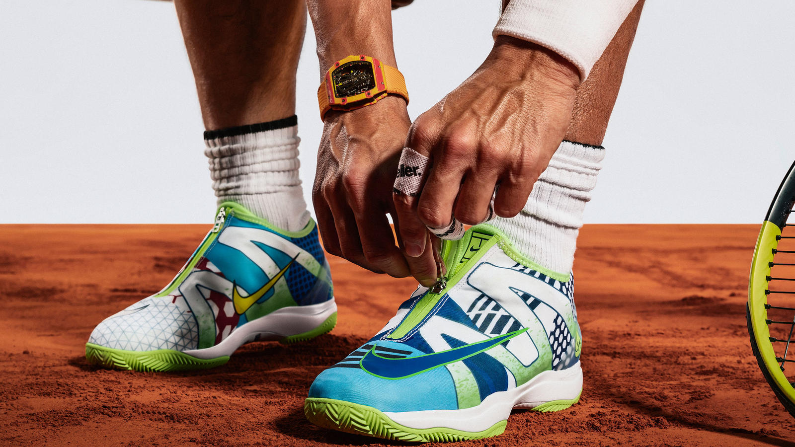 Anémona de mar Superficie lunar Retrato Roland-Garros 2019 - Nike dévoile une paire de chaussures "patchwork" pour Rafael  Nadal - SportBuzzBusiness.fr