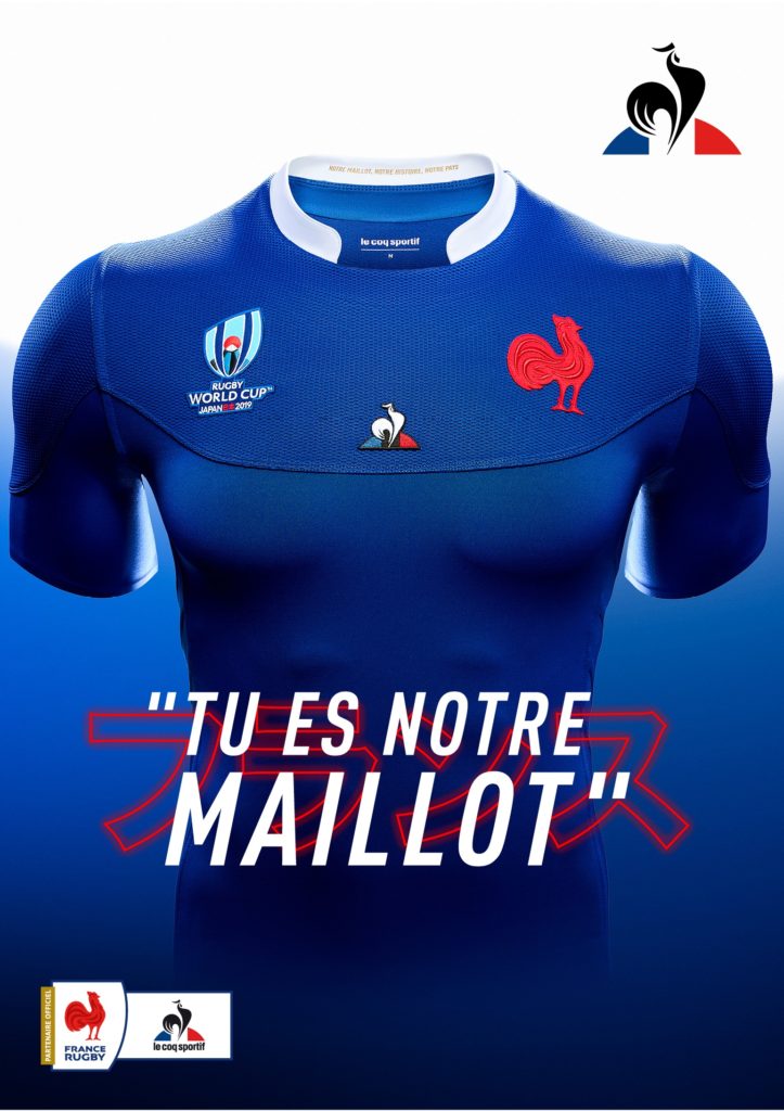 XV France Rugby Maillot Homme Le Coq Sportif Coupe du Monde Rugby 2019 RWC XXL 